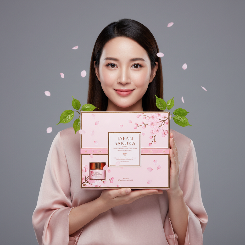 Sakura Skincare Set Lifestyle